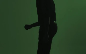 Stock Footage Urban Trendy Man Dancing With Multicolor Filters