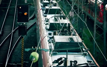 Stock Footage Urban Train Arriving At The Station