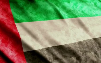 Stock Footage United Arab Emirates Flag
