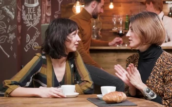 Stock Footage Two Women Chatting Over Coffee