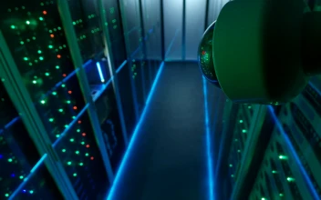 Stock Footage Two Thiefs Hacking A Data Center