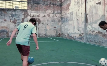 Stock Footage Two Soccer Players Juggling The Ball