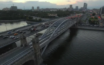 Stock Footage Two Bridges Side By Side