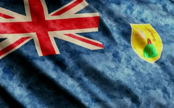 Stock Footage Turks And Caicos Islands Waving Flag