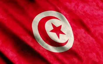Stock Footage Tunisia Flag Full Screen