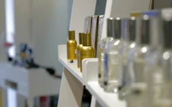 Stock Footage Trying Perfume Samples In A Supermarket