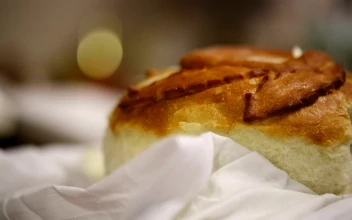 Stock Footage Trying Freshly Baked Bread