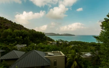 Stock Footage Tropical Island Landscape View