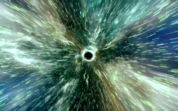 Stock Footage Traveling Through A Galactic Worm Tunnel