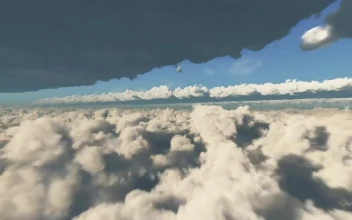 Stock Footage Traveling At High Speed Through Clouds D