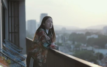 Stock Footage Woman On A Balcony Free