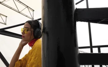 Stock Footage Woman Listening To Urban Music Free