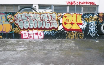 Stock Footage Woman Skateboarding Past A Graffitied Wall Free