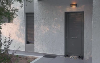 Stock Footage Woman Leaving Her House Free