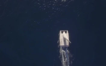 Stock Footage Yacht Against A Deep Blue Ocean Free
