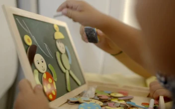 Stock Footage Young Child Drawing With Chalk Free