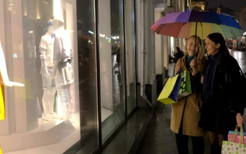 Stock Footage Women Window Shopping At Night Free