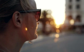 Stock Footage Woman With Sunglasses Smiling Towards The Camera Free