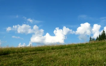 Stock Footage Woman With Big Backpack Hiking In The Hill Free