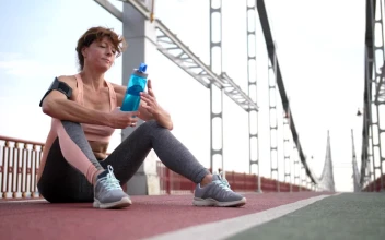 Stock Footage Woman Drinking From A Sports Bottle Free