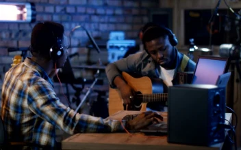 Stock Footage Young Musicians Playing In A Home Studio Free