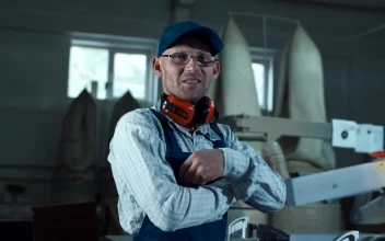 Stock Footage Worker Posing To Camera In Workshop Free