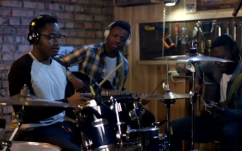 Stock Footage Young Musicians Rehearsing In The Garage Free
