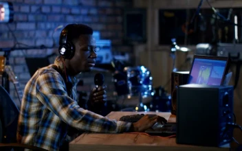Stock Footage Young Man Recording Voice In The Studio Free