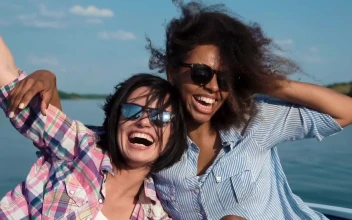 Stock Footage Young Women Enjoying The Speedboat Trip Free