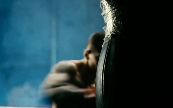 Stock Footage Young Man Hitting The Punching Bag At A Gym Free