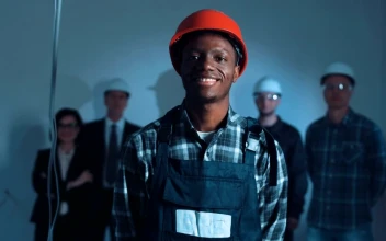 Stock Footage Young Construction Worker Posing With Helmet Free