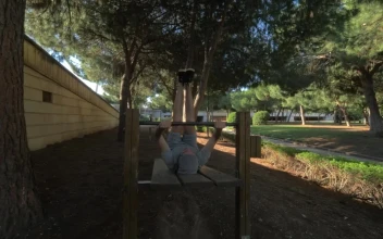 Stock Footage Working Out In The Park On A Hot Day Free