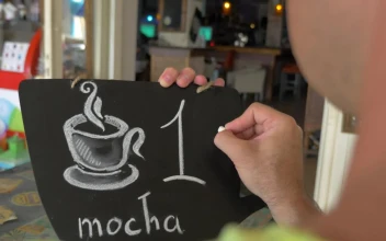 Stock Footage Writing Prices On A Cafe Board Free