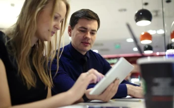 Stock Footage Working From A Modern Cafe Free