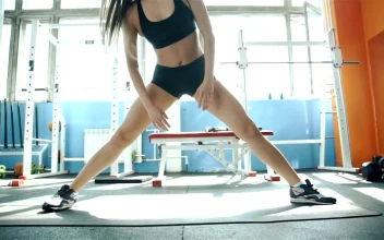 Stock Footage Woman Warming Up Before Fitness Workout Free