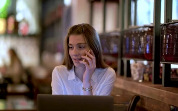 Stock Footage Young Woman Talking On The Phone Free