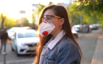 Stock Footage Woman On The Street With A Face Mask And Protection Free