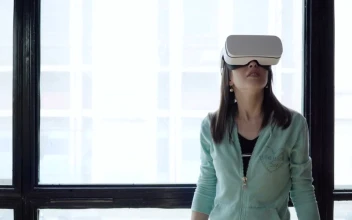 Stock Footage Woman Looking Around In Vr Free
