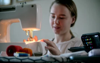 Stock Footage Young Woman Working On A Sewing Machine Free