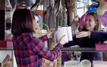 Stock Footage Woman Purchasing A Gift Free