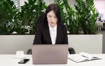 Stock Footage Woman Gets Bad News At Work Free