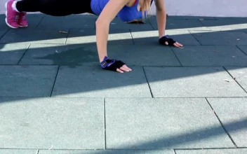 Stock Footage Woman Doing Push Ups Outside Free