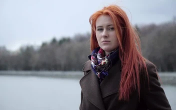Stock Footage Woman Outside On A Cold Day Free
