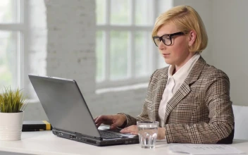 Stock Footage Working Woman Suffers From Eye Or Headache Pain Free