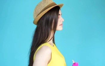 Stock Footage Woman With A Cocktail In Photoshoot For Instagram Free