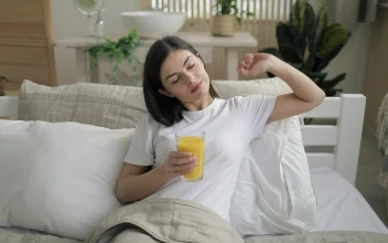 Stock Footage Woman Relaxes In Bed With Juice During Lockdown Free