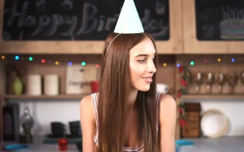 Stock Footage Woman Smiles At Surprise Birthday Party With Friends Free