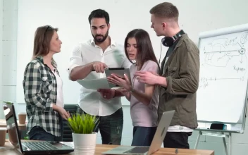 Stock Footage Young Team Having Stressed Meeting In Office Free