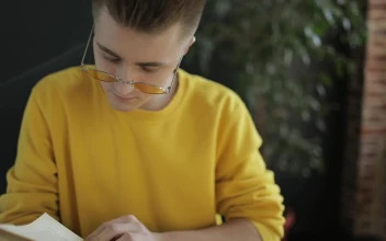 Stock Footage Young Student Studies For Exam Near Sunny Window Free
