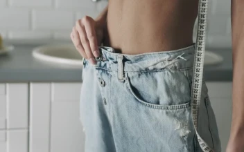 Stock Footage Woman Pulls Out Jeans To Show Off Weight Loss Free